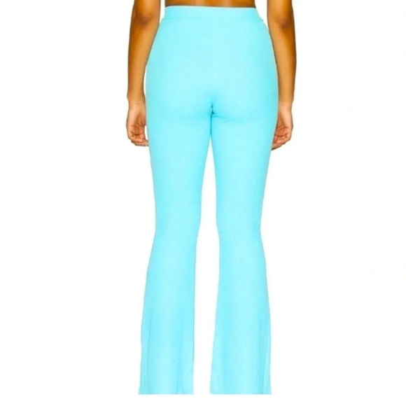 Naked Wardrobe Flare Game Pants Baby Blue 1X - Picture 3 of 7